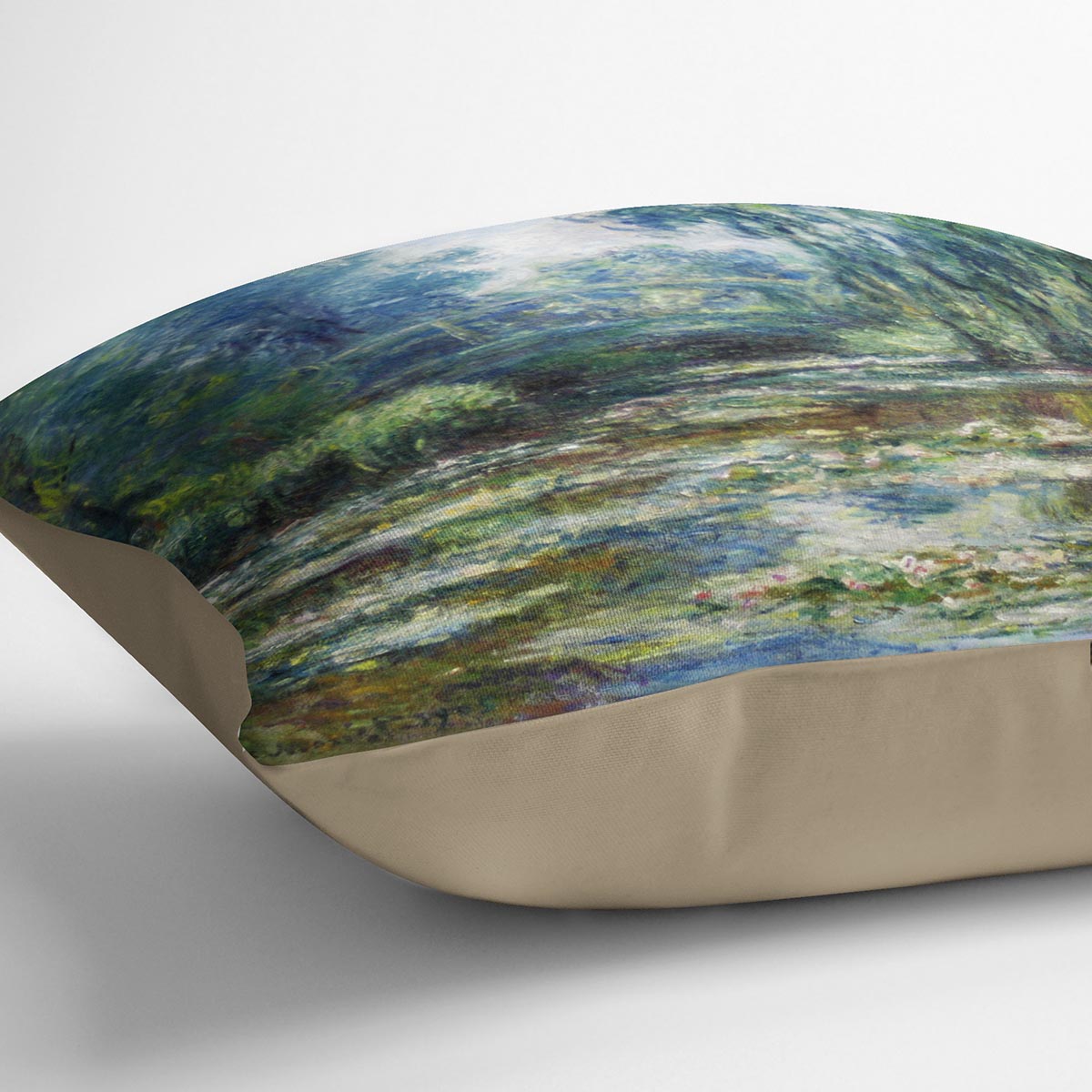 Water Lillies in Monets Garden by Monet Cushion