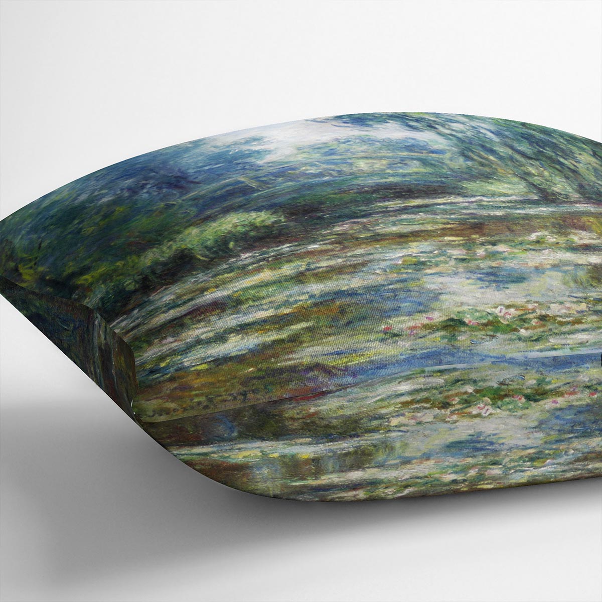 Water Lillies in Monets Garden by Monet Cushion