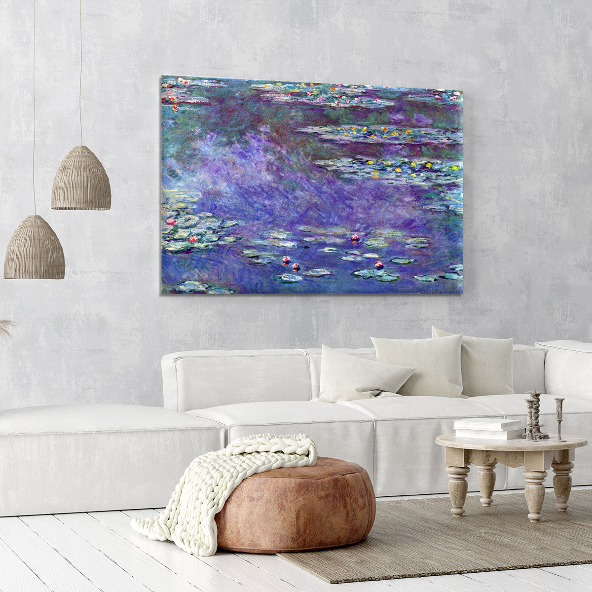 Water Lily Pond 3 by Monet Canvas Print or Poster - Canvas Art Rocks - 6