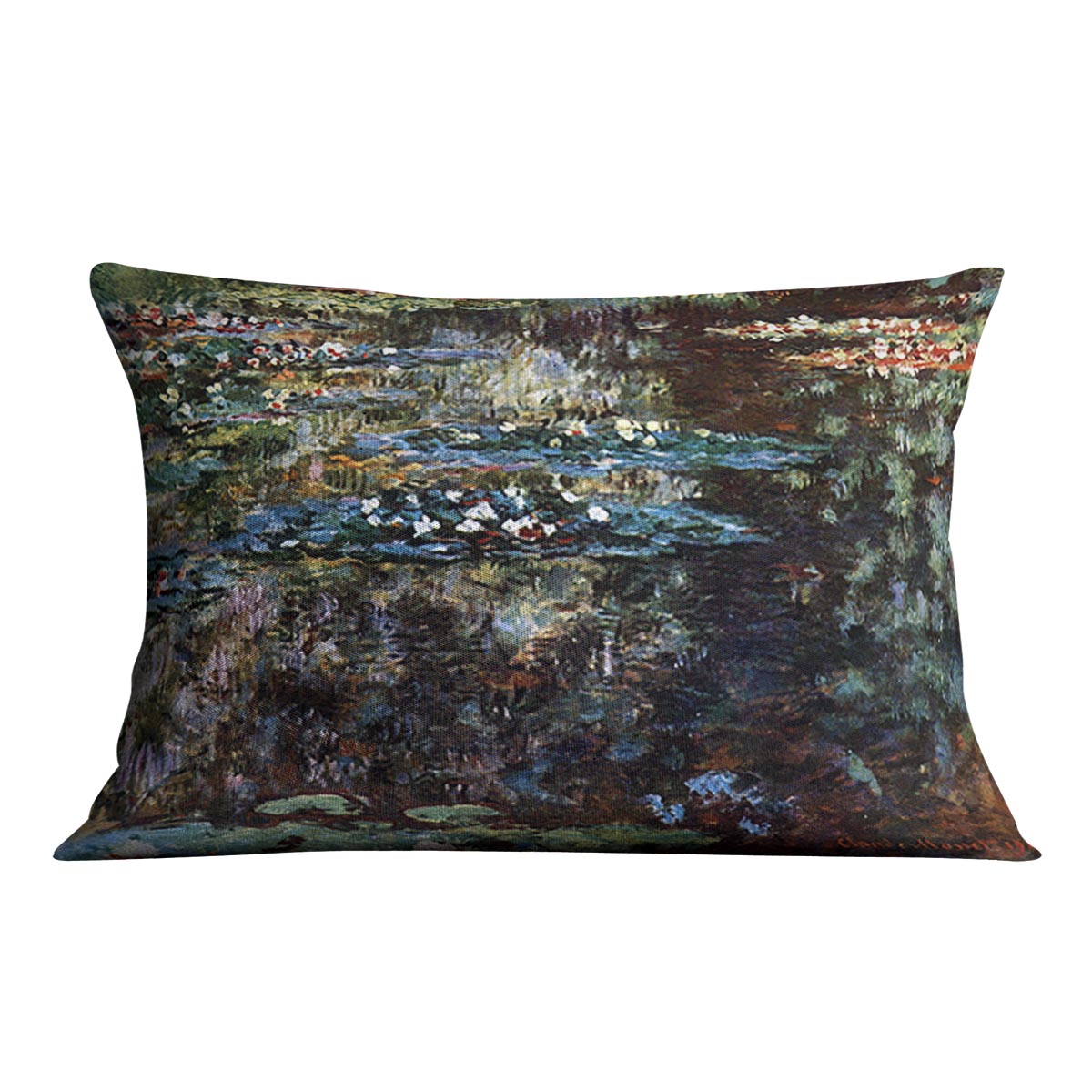 Water garden at Giverny by Monet Cushion