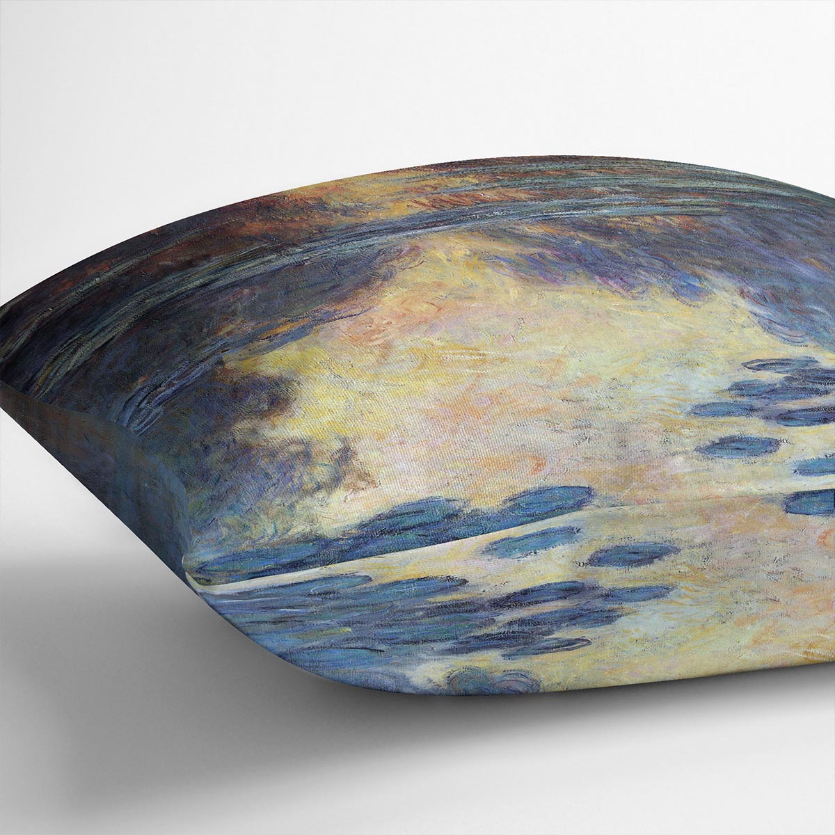 Water lilies water landscape 2 by Monet Cushion