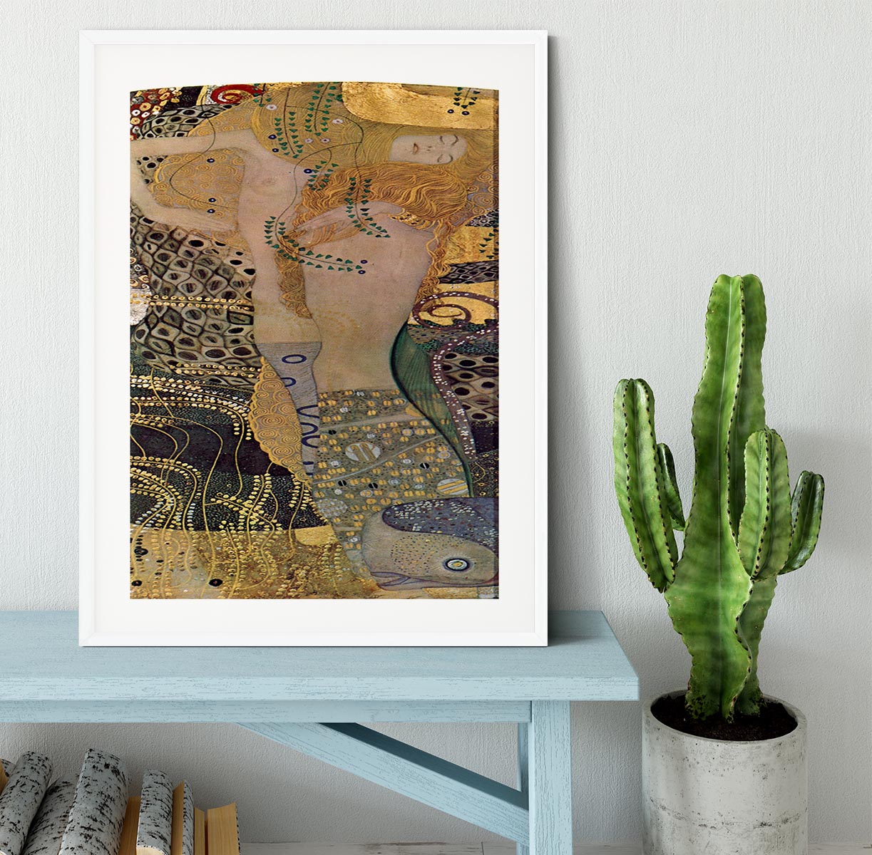 Water snakes friends I by Klimt Framed Print - Canvas Art Rocks - 5