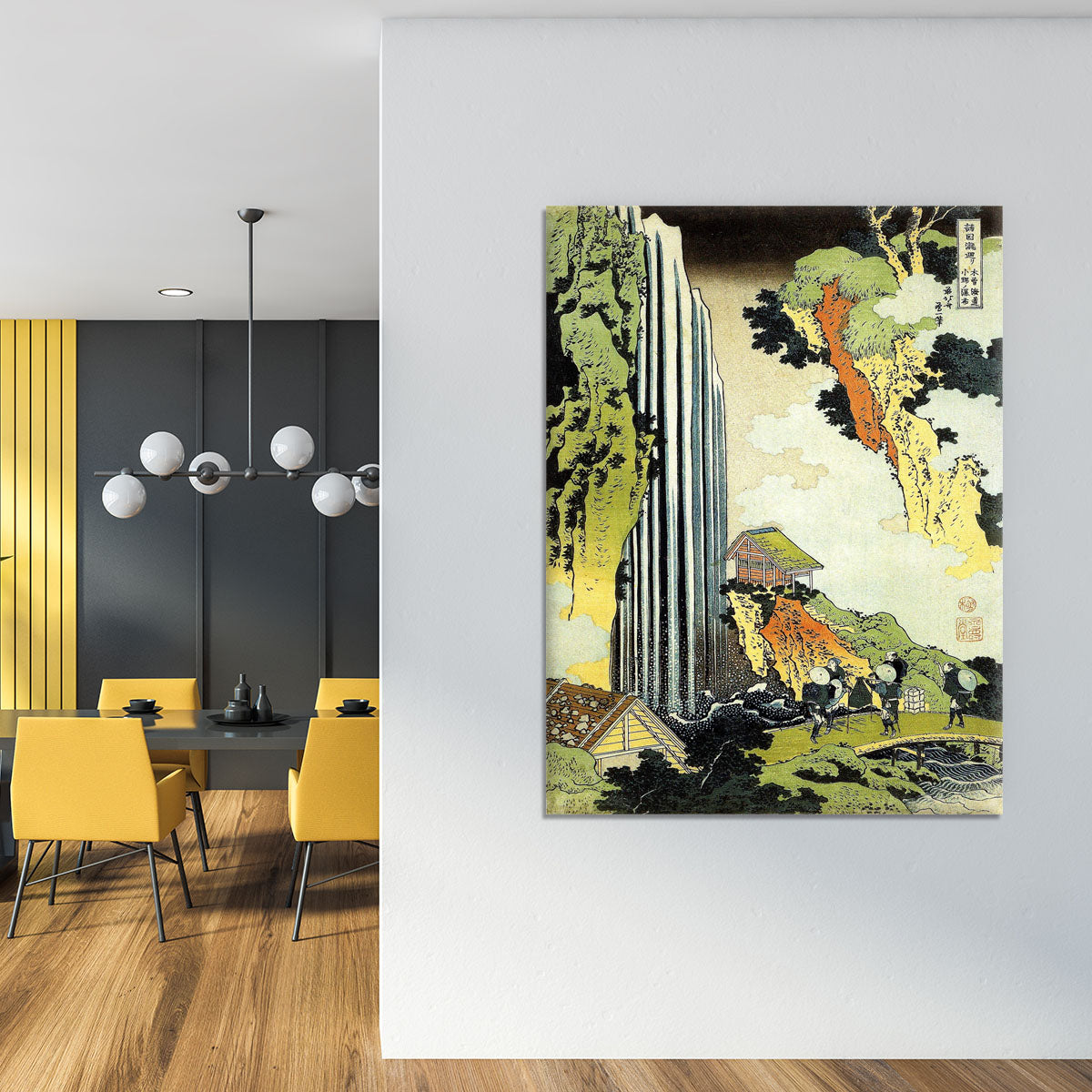 Waterfall by Hokusai Canvas Print or Poster - Canvas Art Rocks - 4