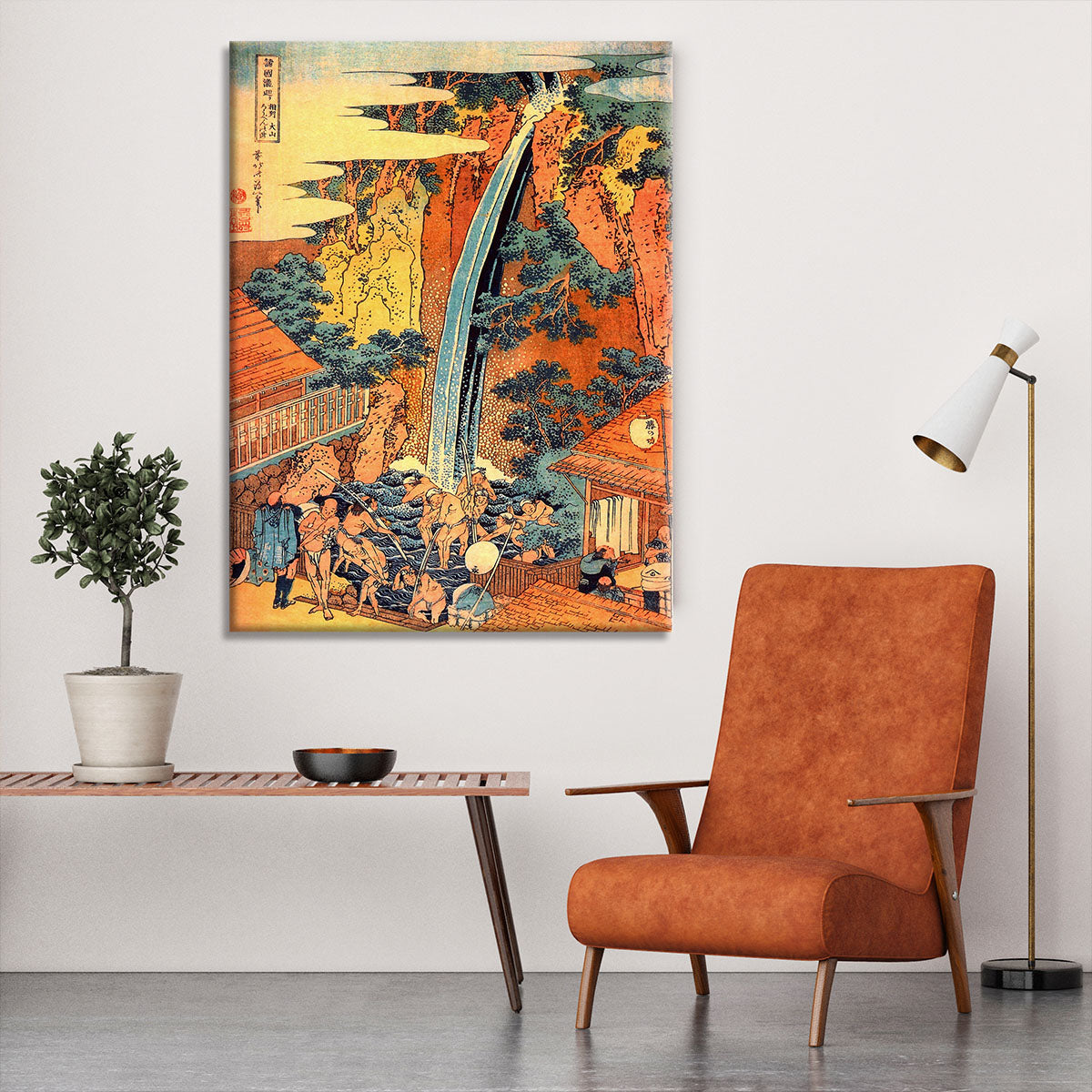 Waterfalls in all provinces 2 by Hokusai Canvas Print or Poster - Canvas Art Rocks - 6