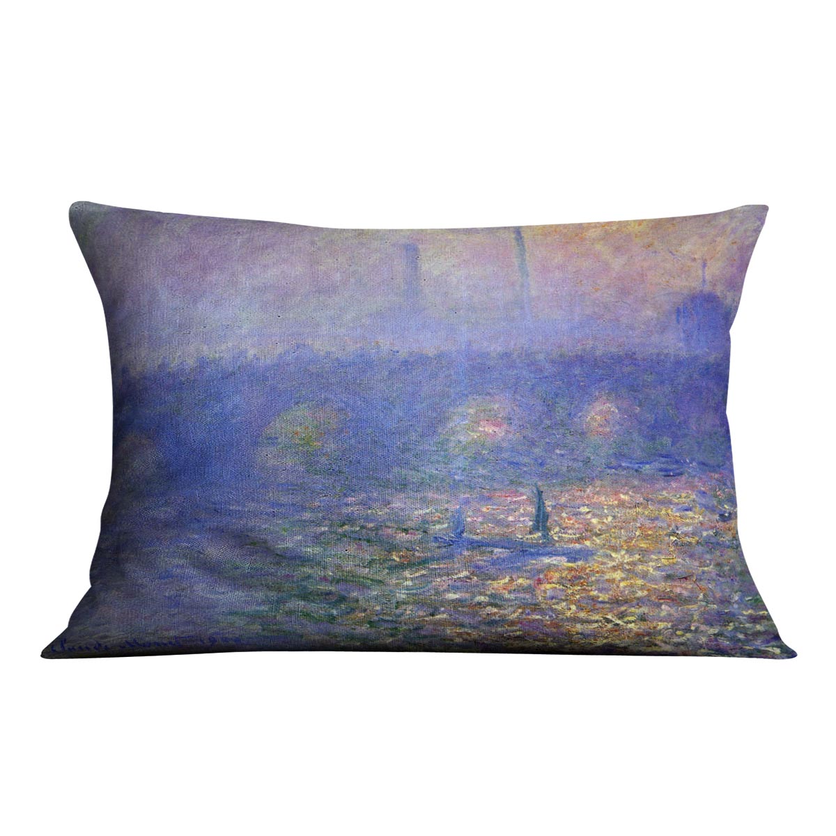 Waterloo Bridge by Monet Cushion