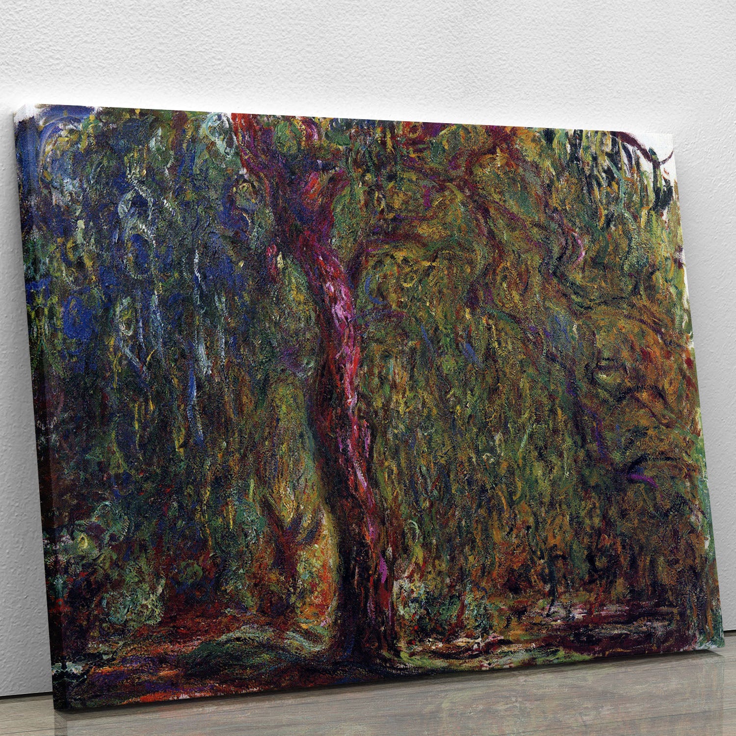 Weeping willow by Monet Canvas Print or Poster - Canvas Art Rocks - 1