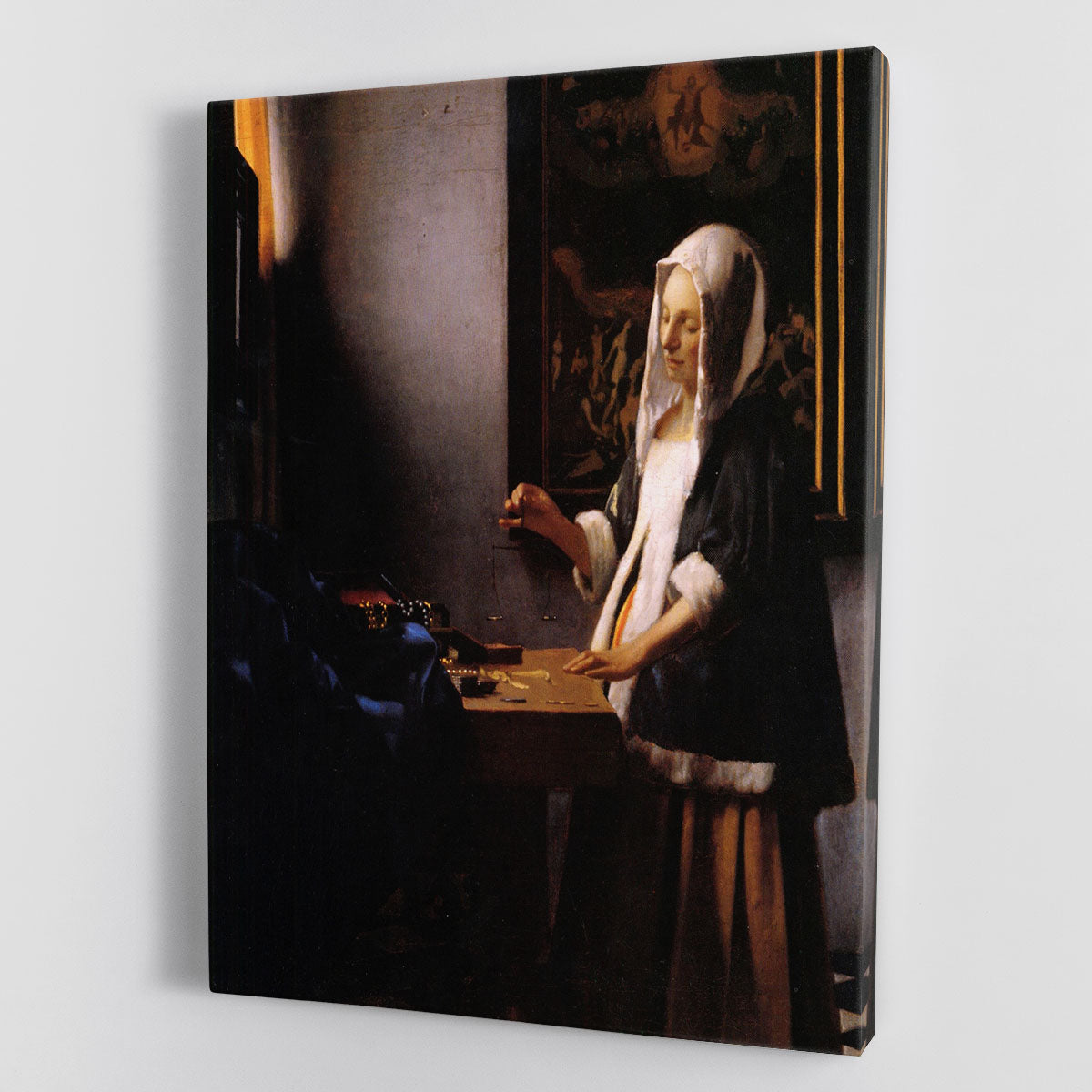 Weights by Vermeer Canvas Print or Poster - Canvas Art Rocks - 1