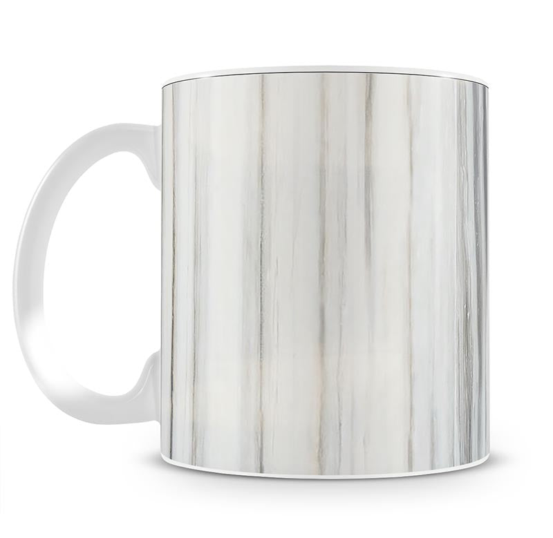 White and Grey Striped Marble Mug - Canvas Art Rocks - 1