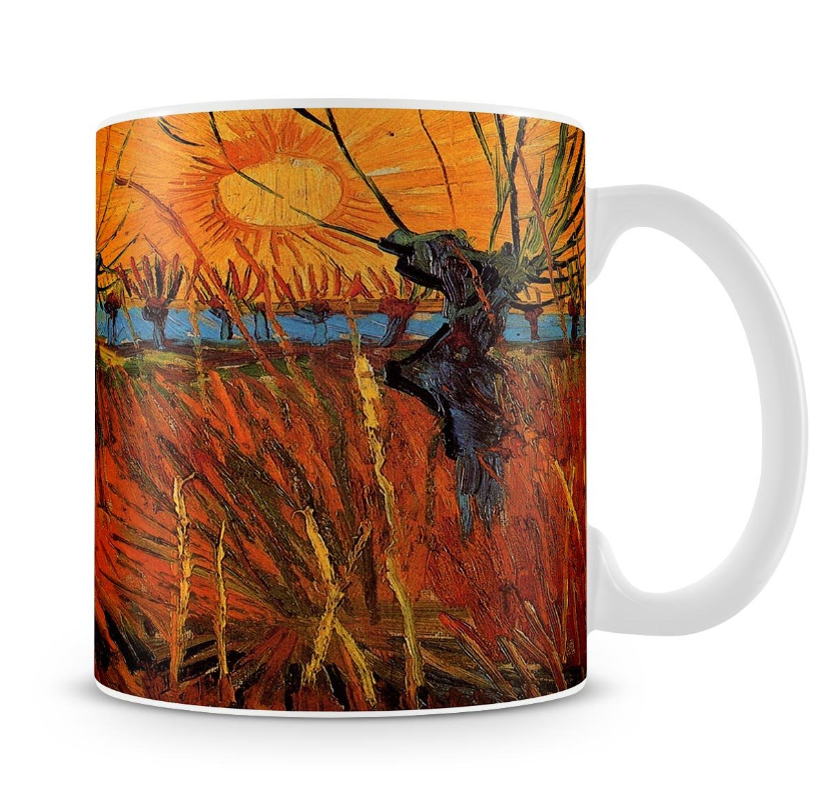 Willows at Sunset by Van Gogh Mug - Canvas Art Rocks - 4