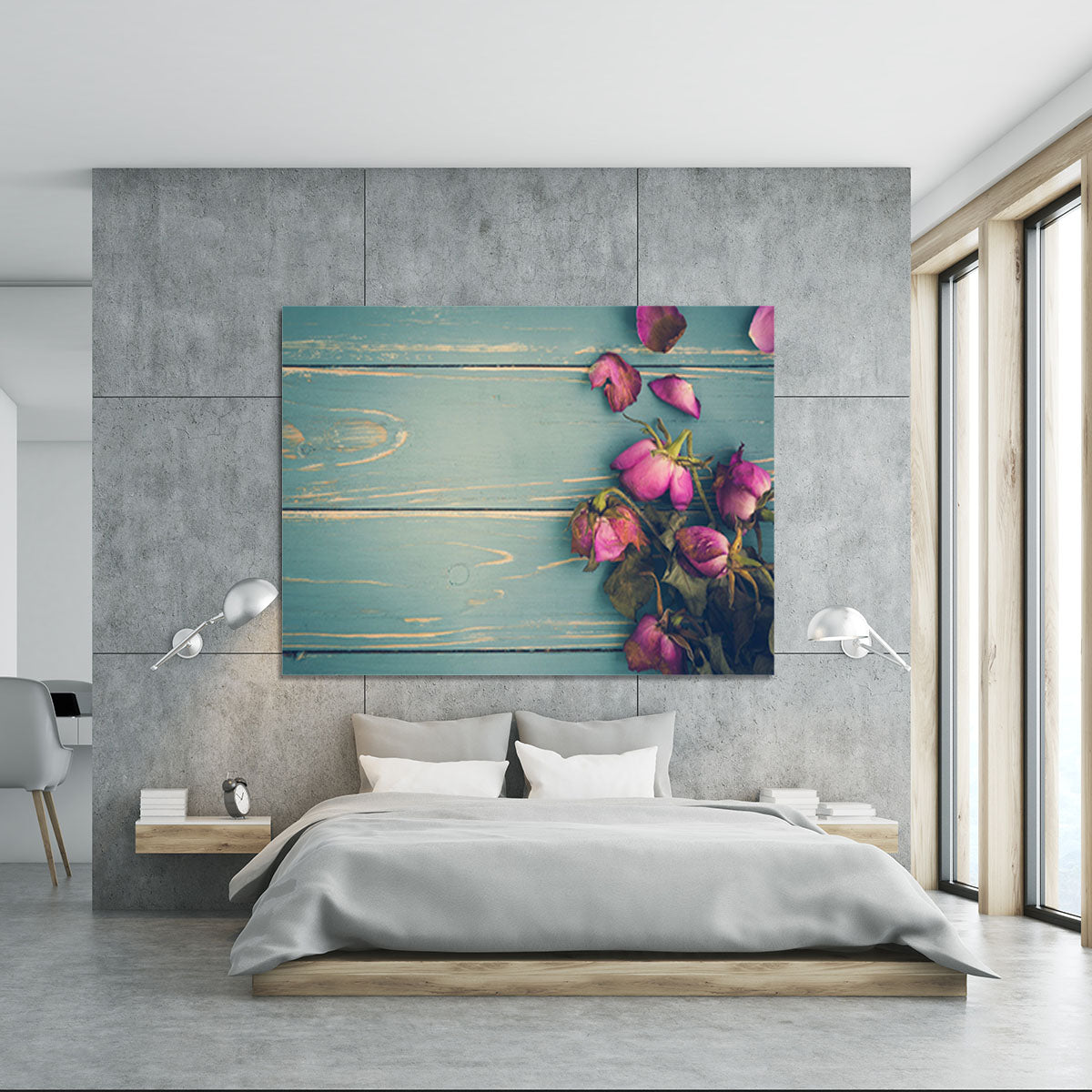 Wilted Flower Vintage Background Canvas Print or Poster - Canvas Art Rocks - 5