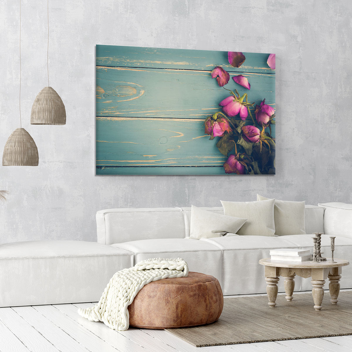 Wilted Flower Vintage Background Canvas Print or Poster - Canvas Art Rocks - 6