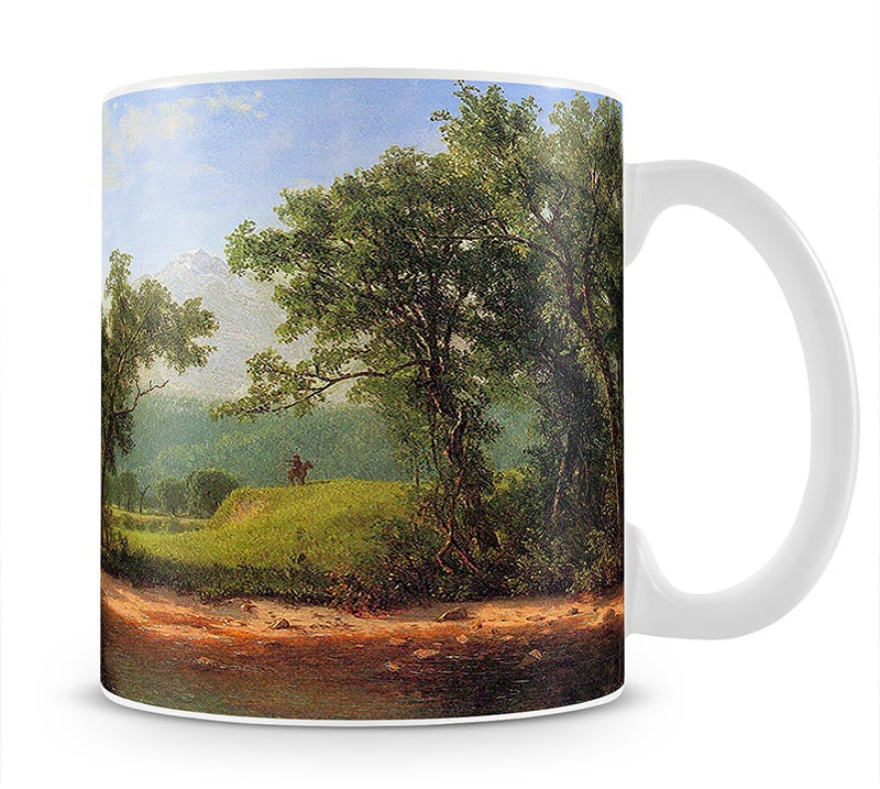 Wind River Mountains landscape in Wyoming by Bierstadt Mug - Canvas Art Rocks - 1
