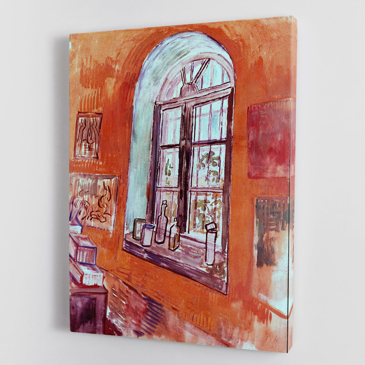 Window of Vincent s Studio at the Asylum by Van Gogh Canvas Print or Poster - Canvas Art Rocks - 1