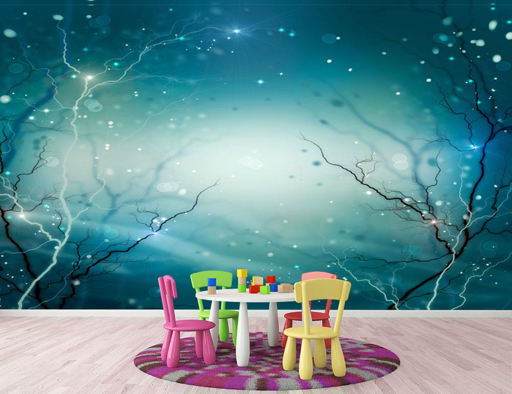 Winter Nature Abstract Wall Mural Wallpaper - Canvas Art Rocks - 2