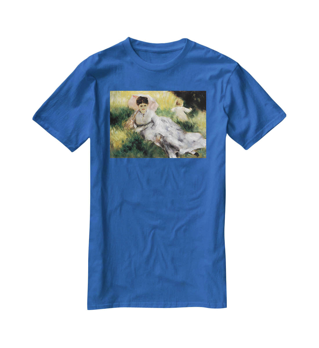 Woman with Parasol by Renoir T-Shirt - Canvas Art Rocks - 2