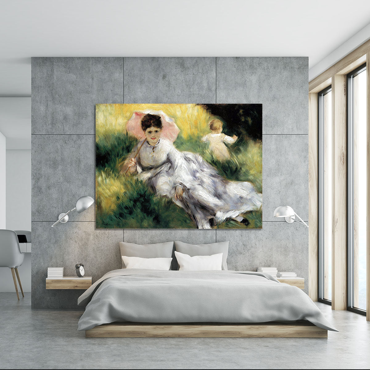 Woman with Parasol by Renoir Canvas Print or Poster - Canvas Art Rocks - 5