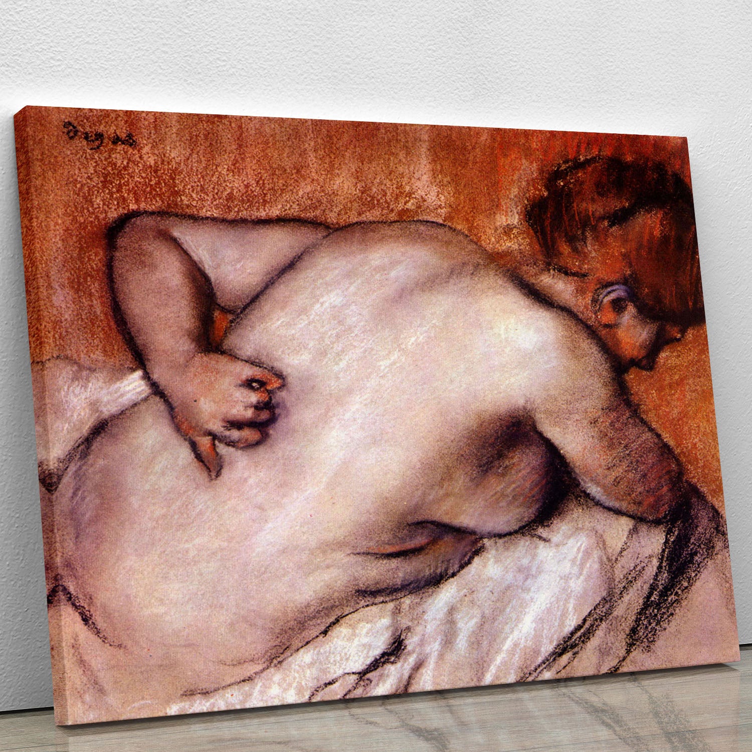 Womans back by Degas Canvas Print or Poster - Canvas Art Rocks - 1
