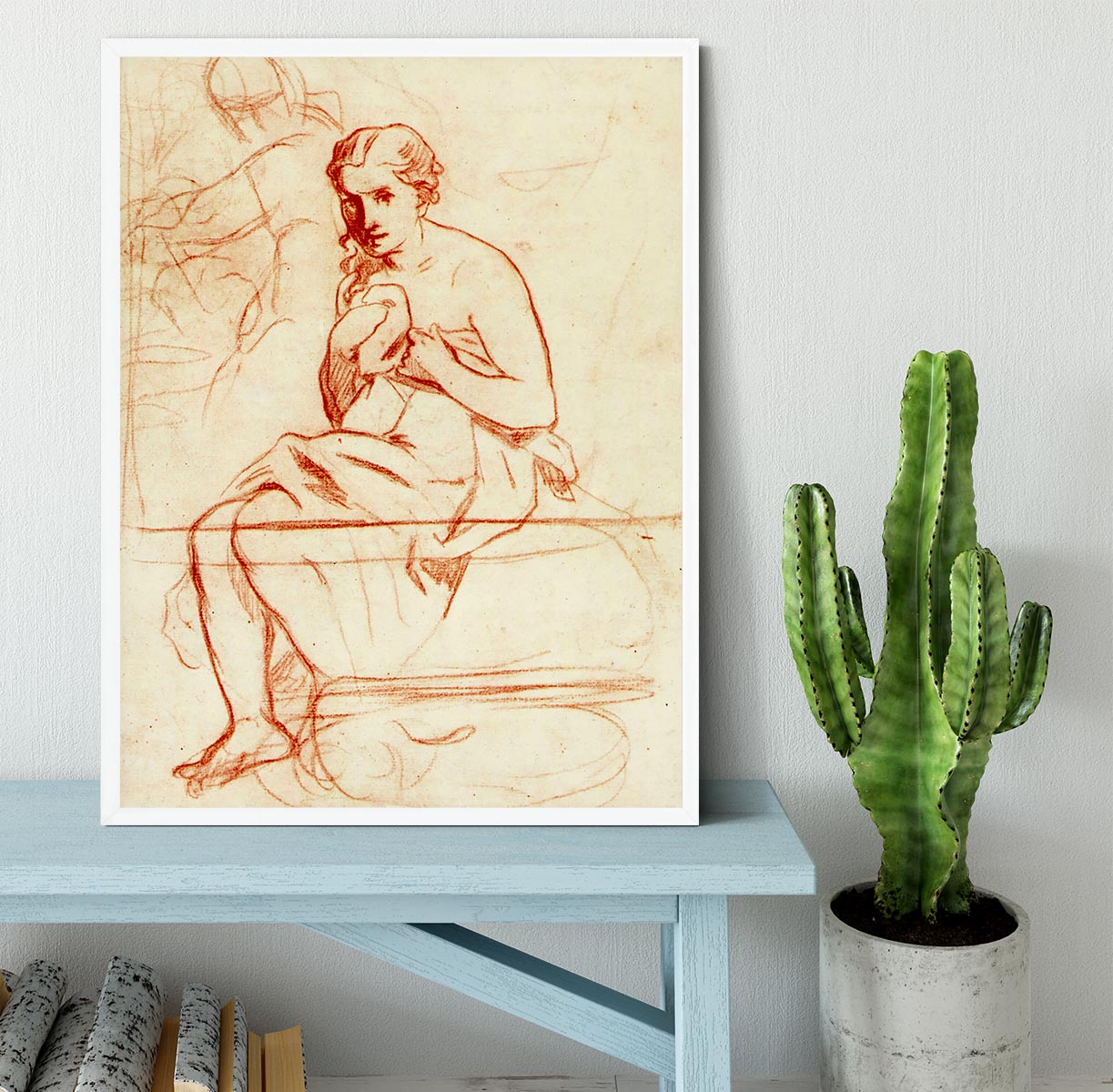 Women at the Toilet by Manet Framed Print - Canvas Art Rocks -6