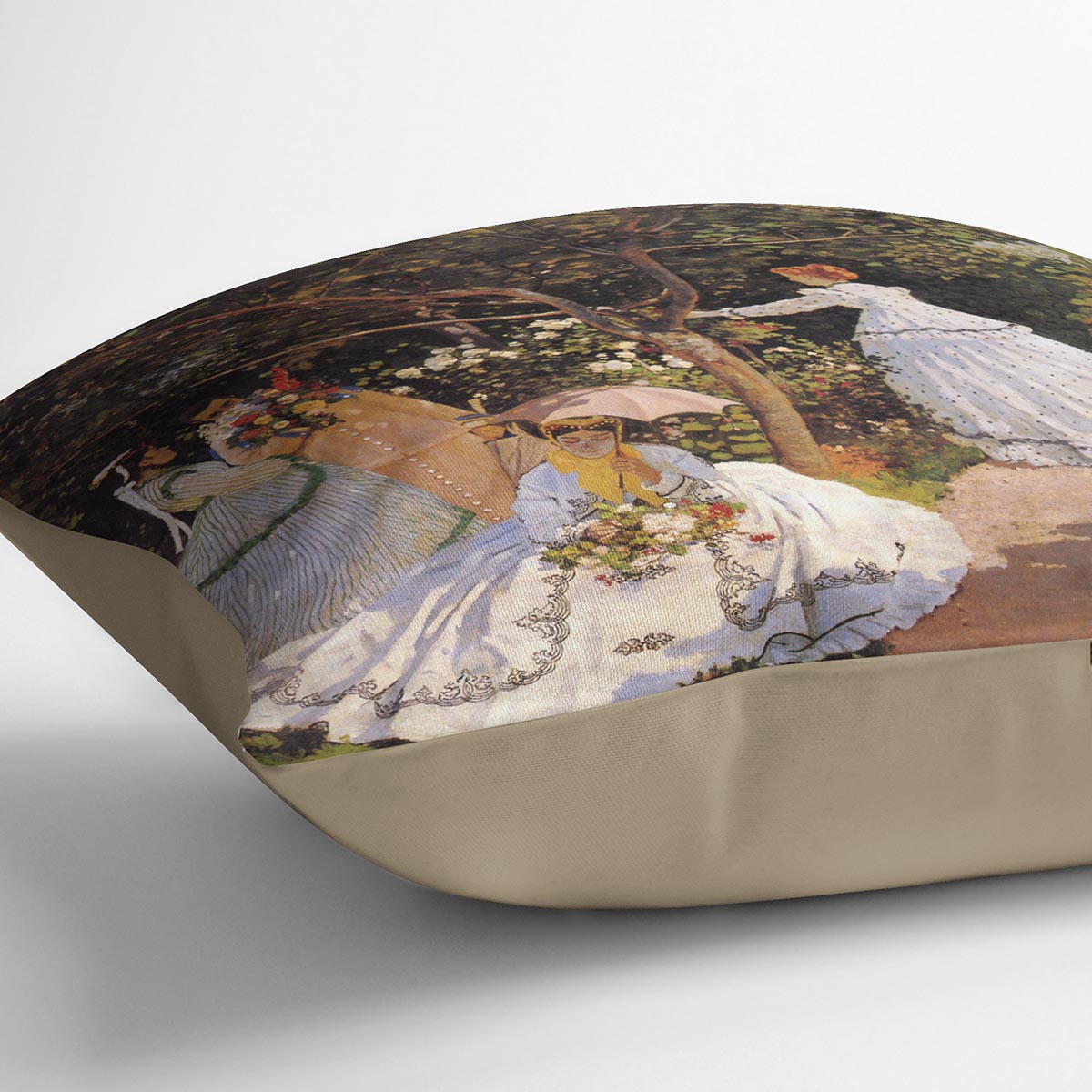 Women in the Garden by Monet Cushion