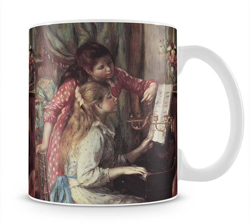 Young girls at the piano 2 by Renoir Mug - Canvas Art Rocks - 1