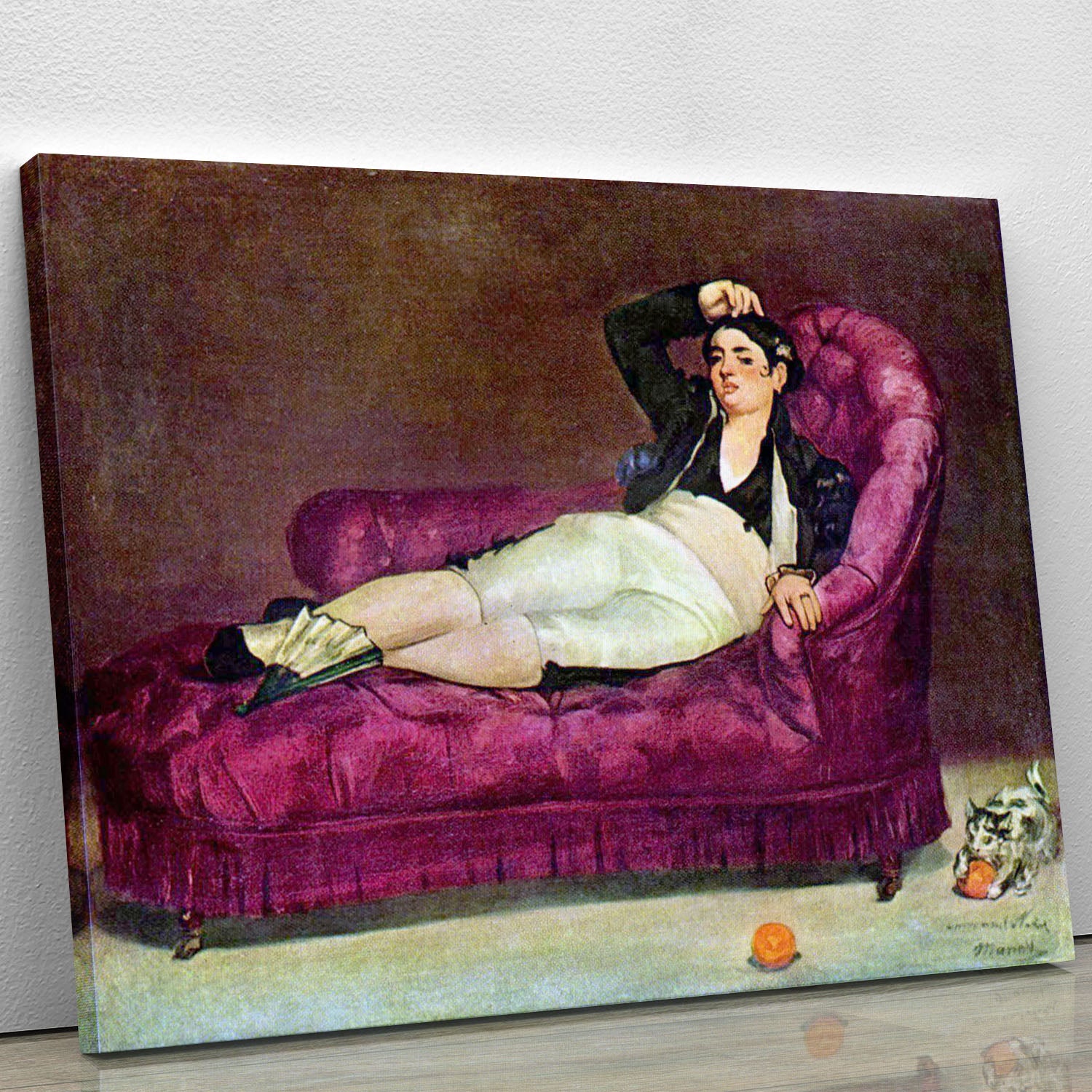 Young woman in Spanish dress by Manet Canvas Print or Poster - Canvas Art Rocks - 1