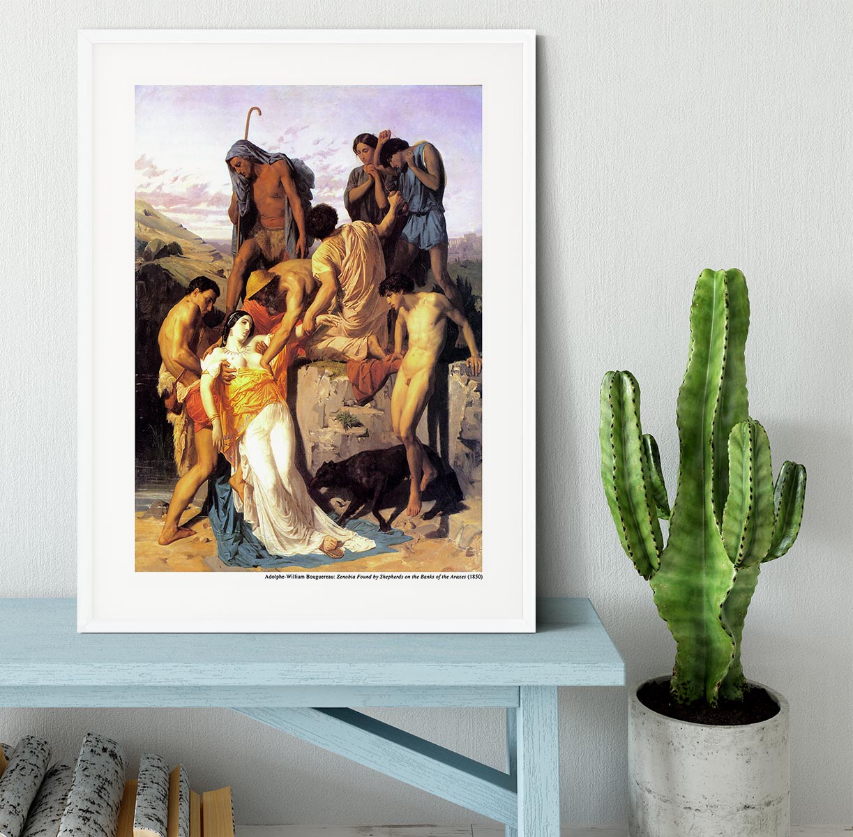 Zenobia 1850 By Bouguereau Framed Print - Canvas Art Rocks - 5