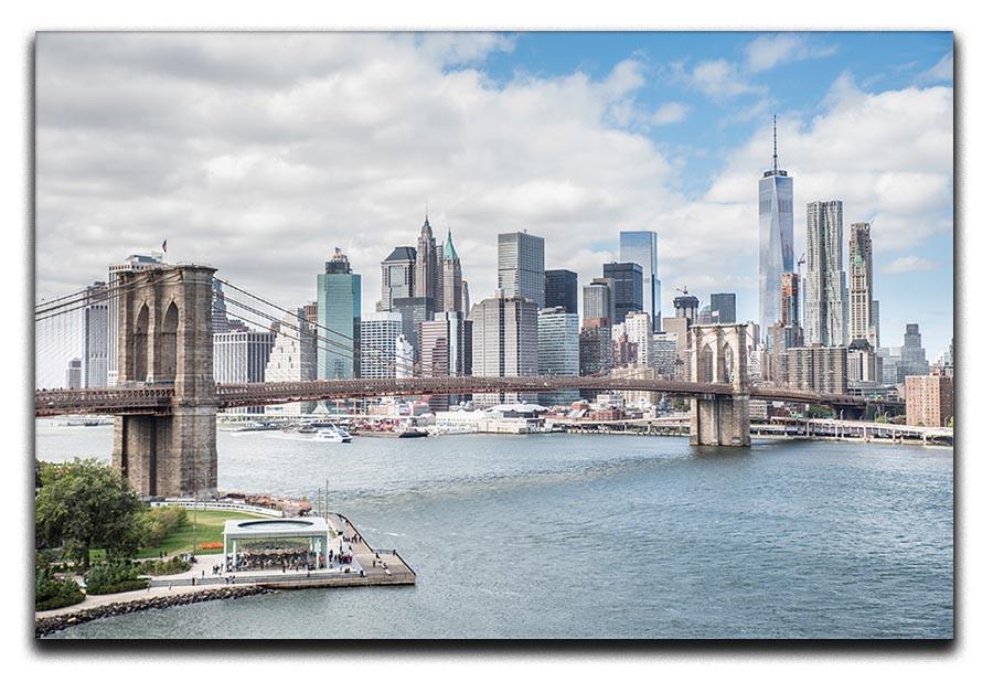 downtown Manhattan Bridge Canvas Print or Poster - Canvas Art Rocks - 1
