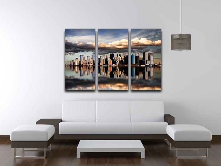new york city 3 Split Panel Canvas Print - Canvas Art Rocks - 3