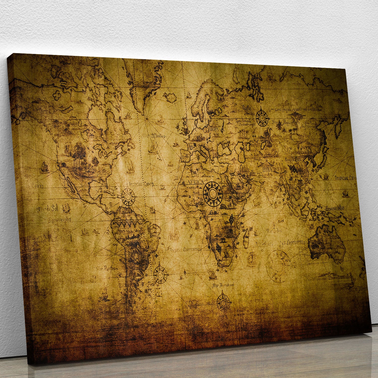 old map Canvas Print or Poster - Canvas Art Rocks - 1