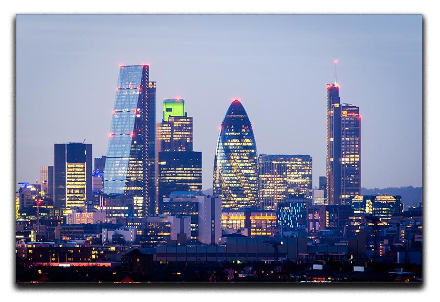 skyline from Greenwich Canvas Print or Poster - Canvas Art Rocks - 1