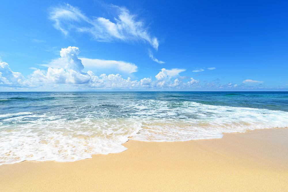 summer sky of Okinawa Wall Mural Wallpaper - Canvas Art Rocks - 1