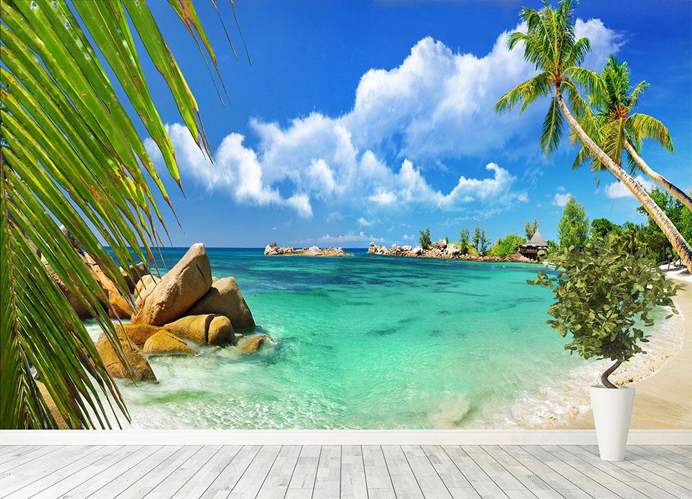 tropical paradise Wall Mural Wallpaper - Canvas Art Rocks - 4
