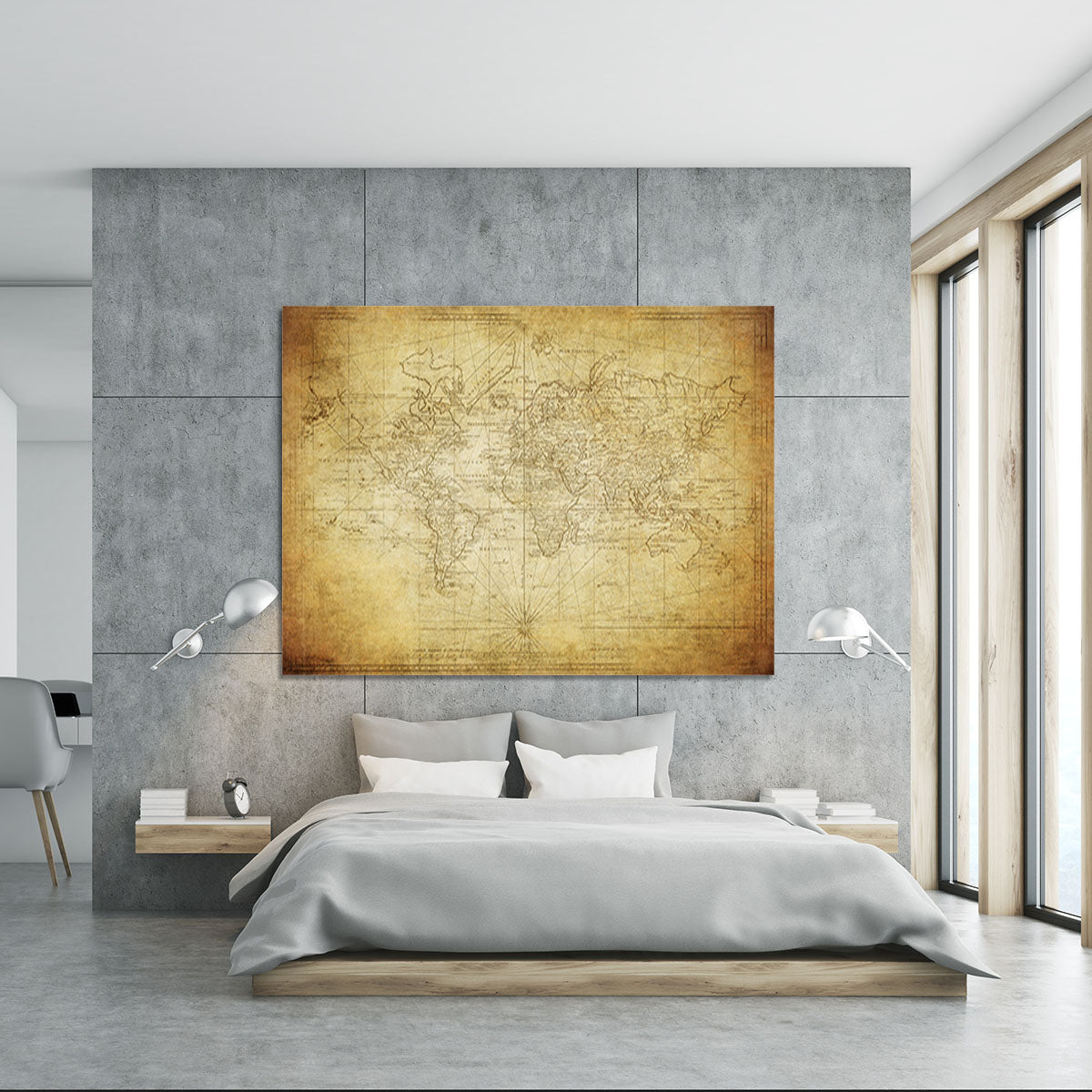 vintage map of the world 1778 Canvas Print or Poster - Canvas Art Rocks - 5