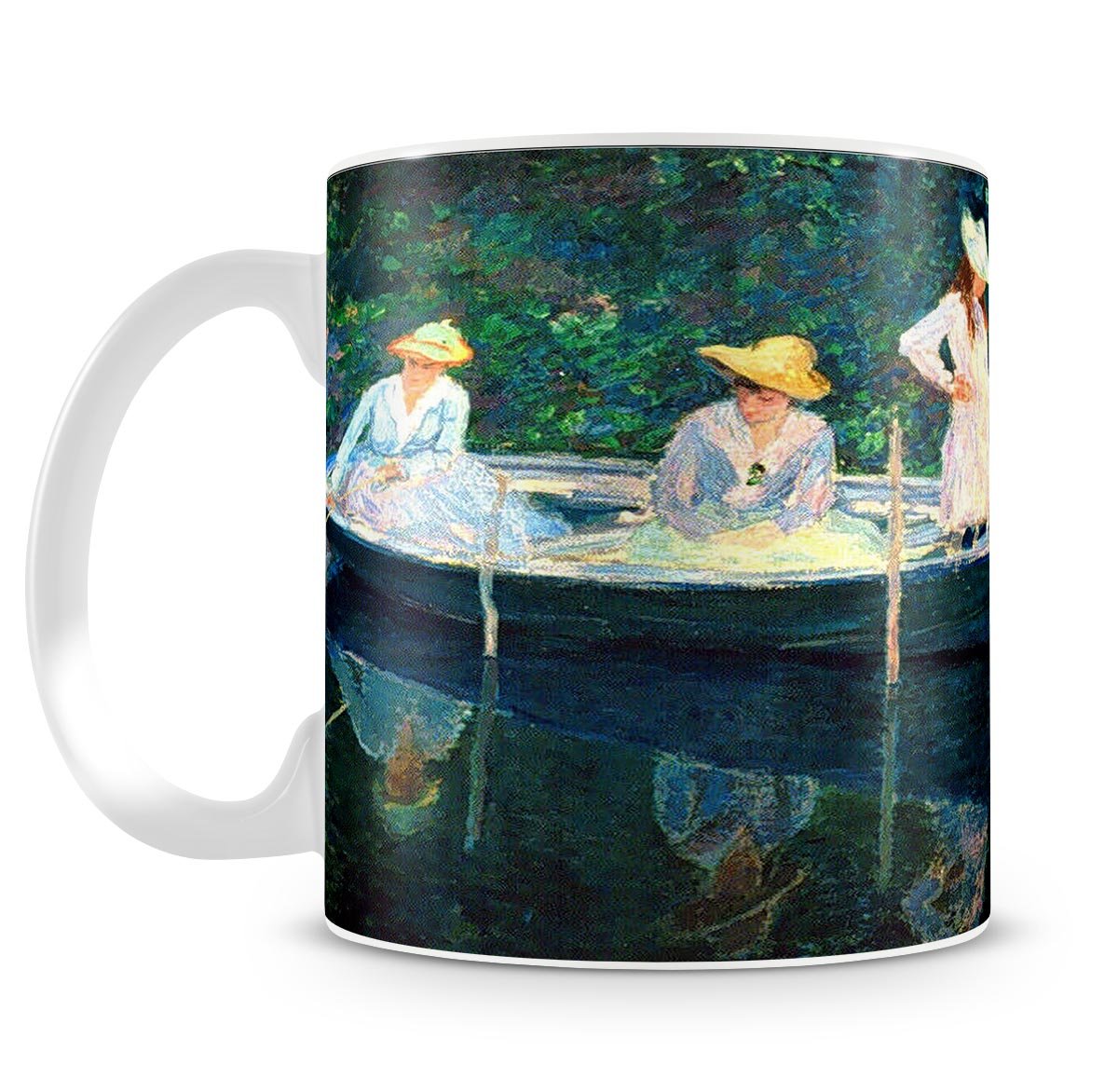 women fishing by Monet Mug - Canvas Art Rocks - 4