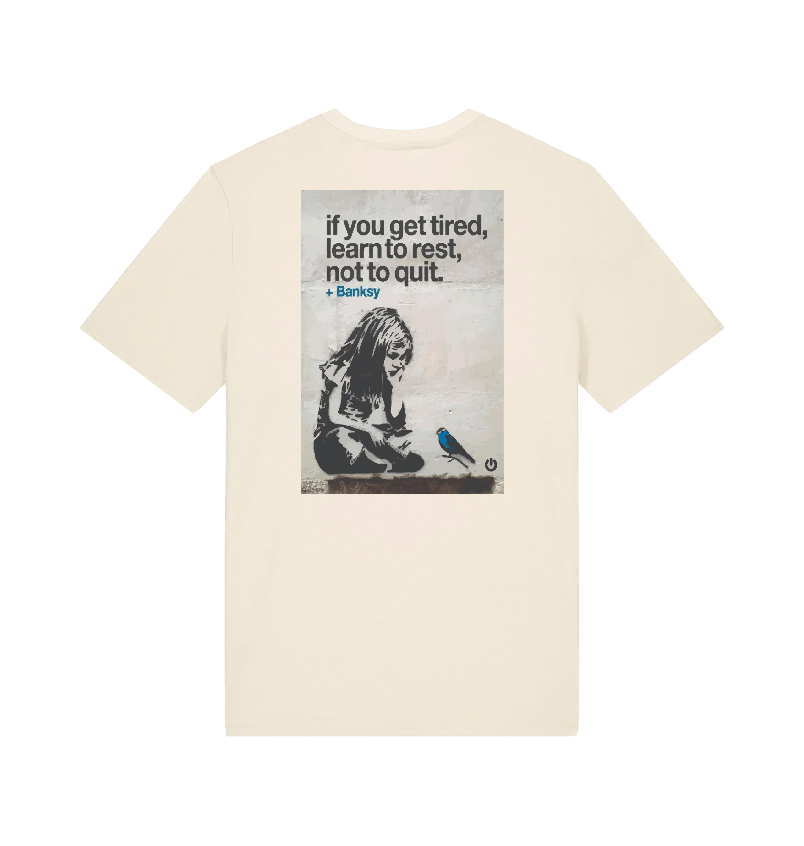 Natural Raw Printed T-shirt Back