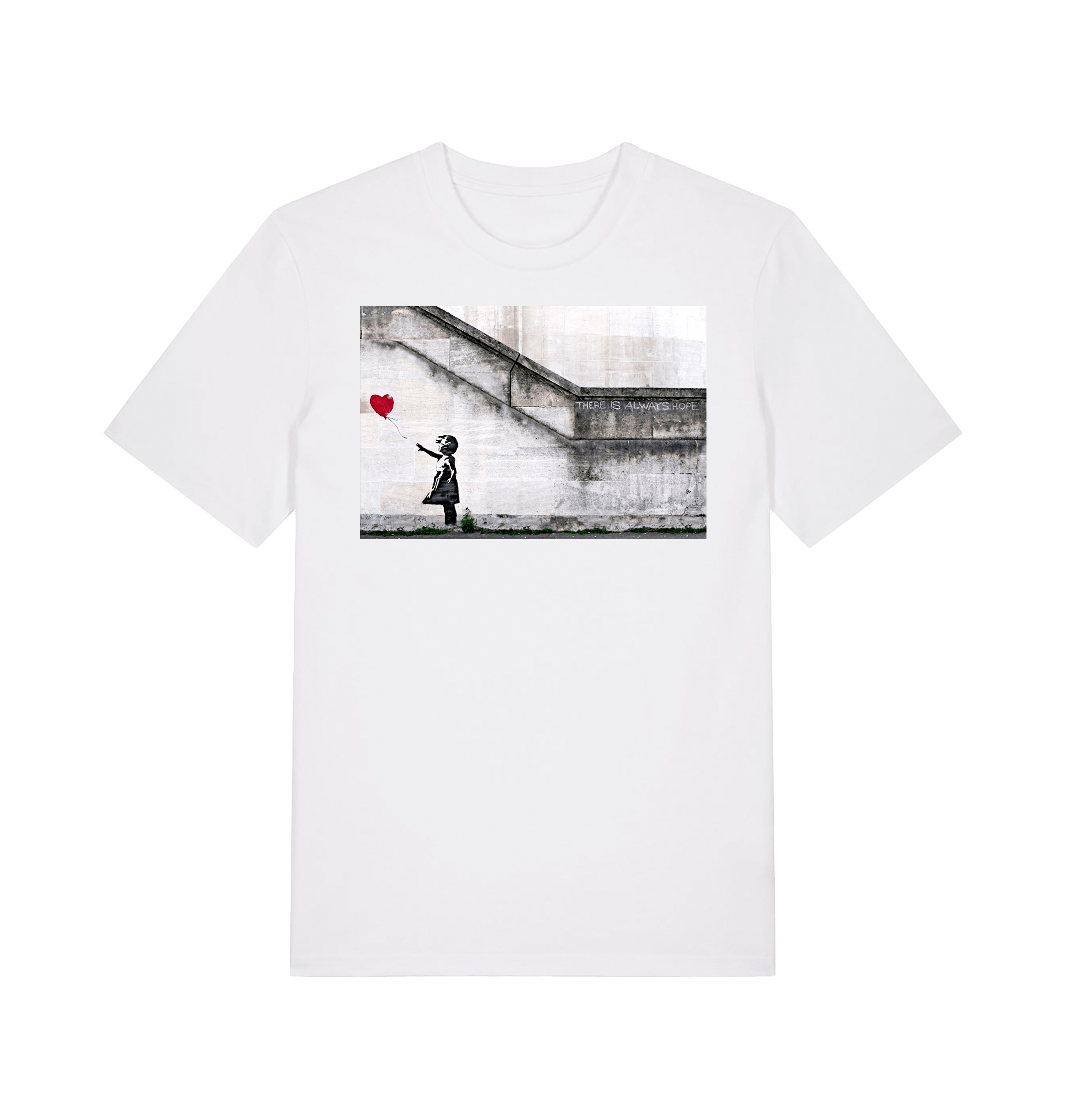 White Printed T-shirt Front