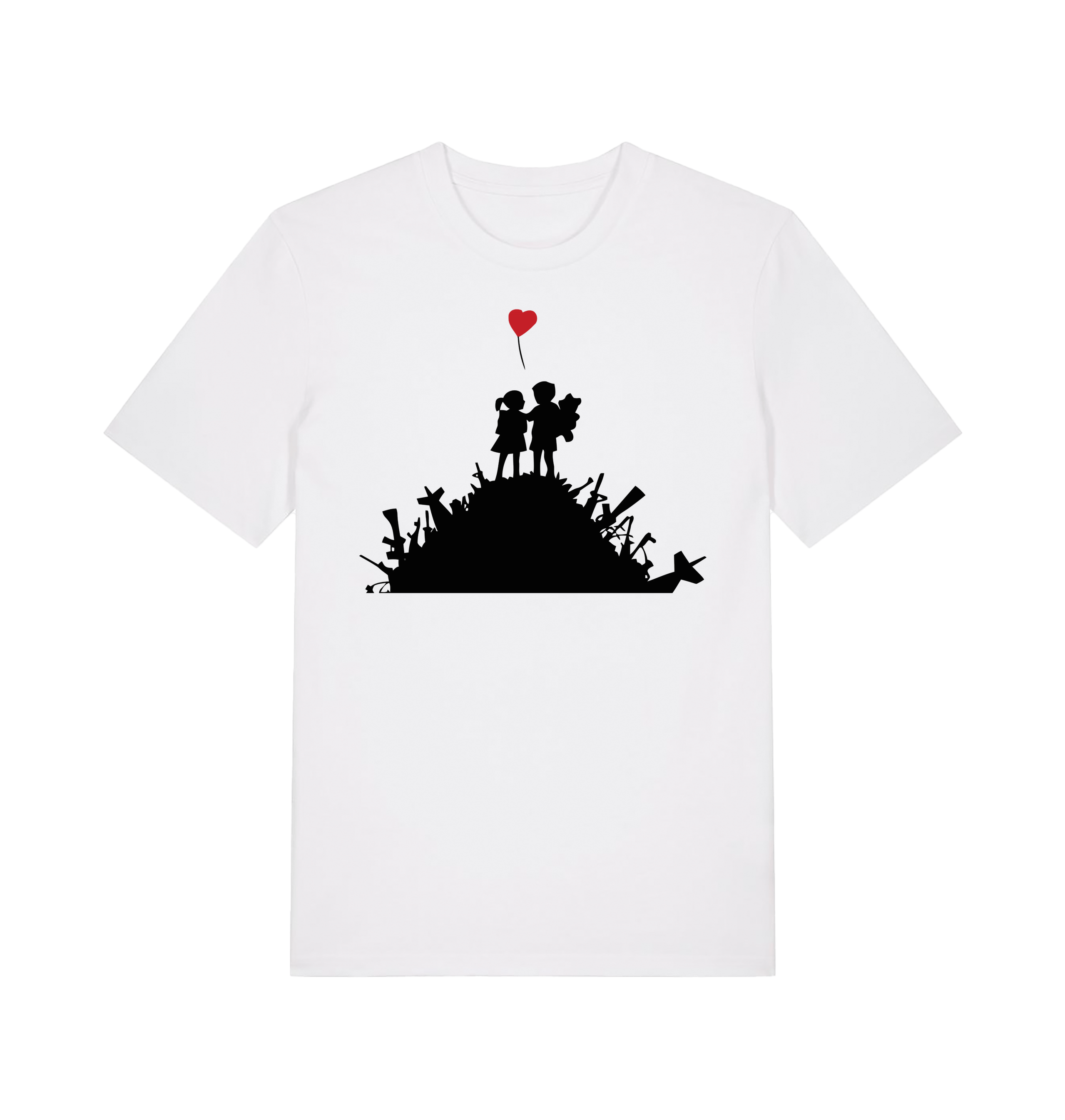 White Printed T-shirt Front