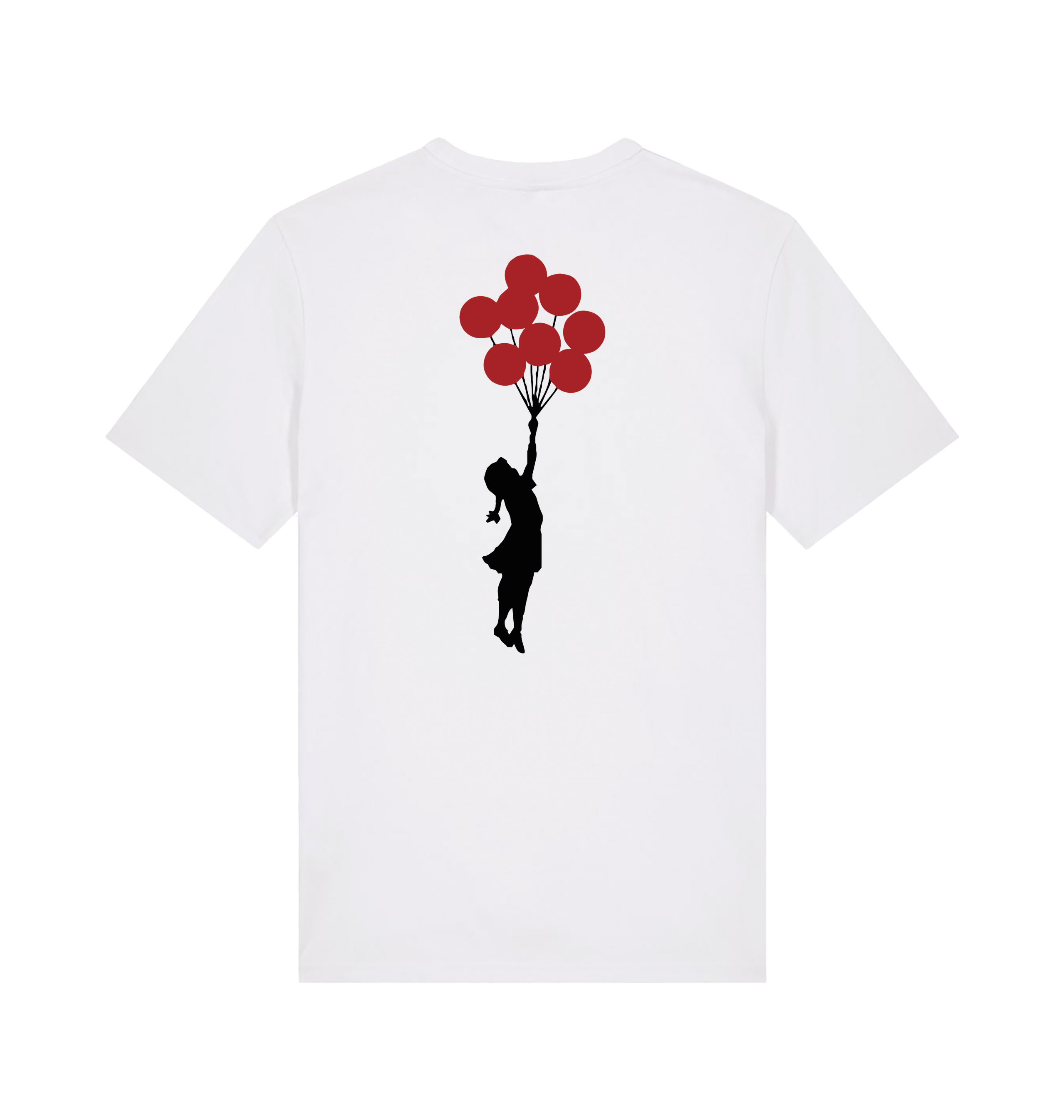 White Printed T-shirt Back