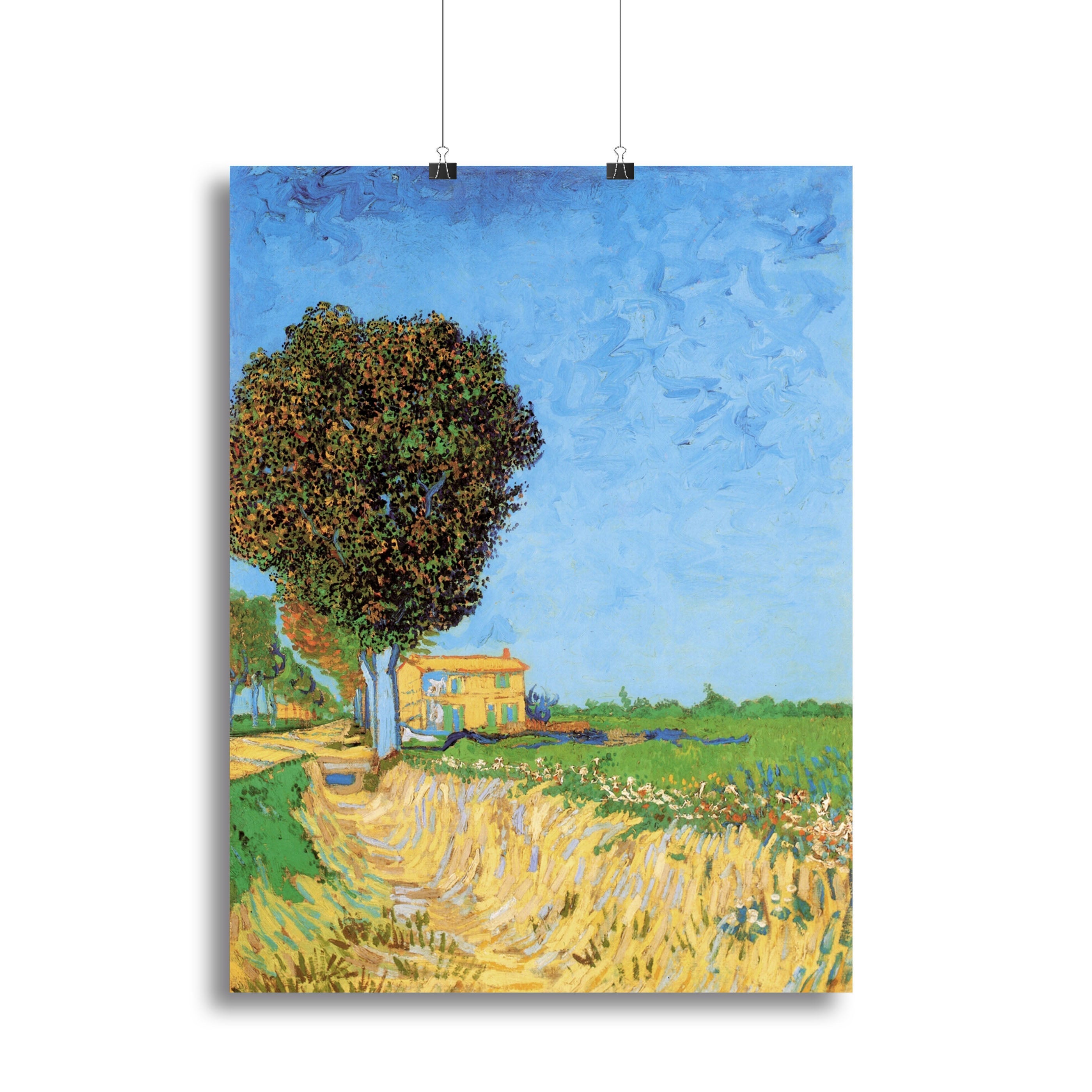 A Lane near Arles by Van Gogh Poster - Unframed