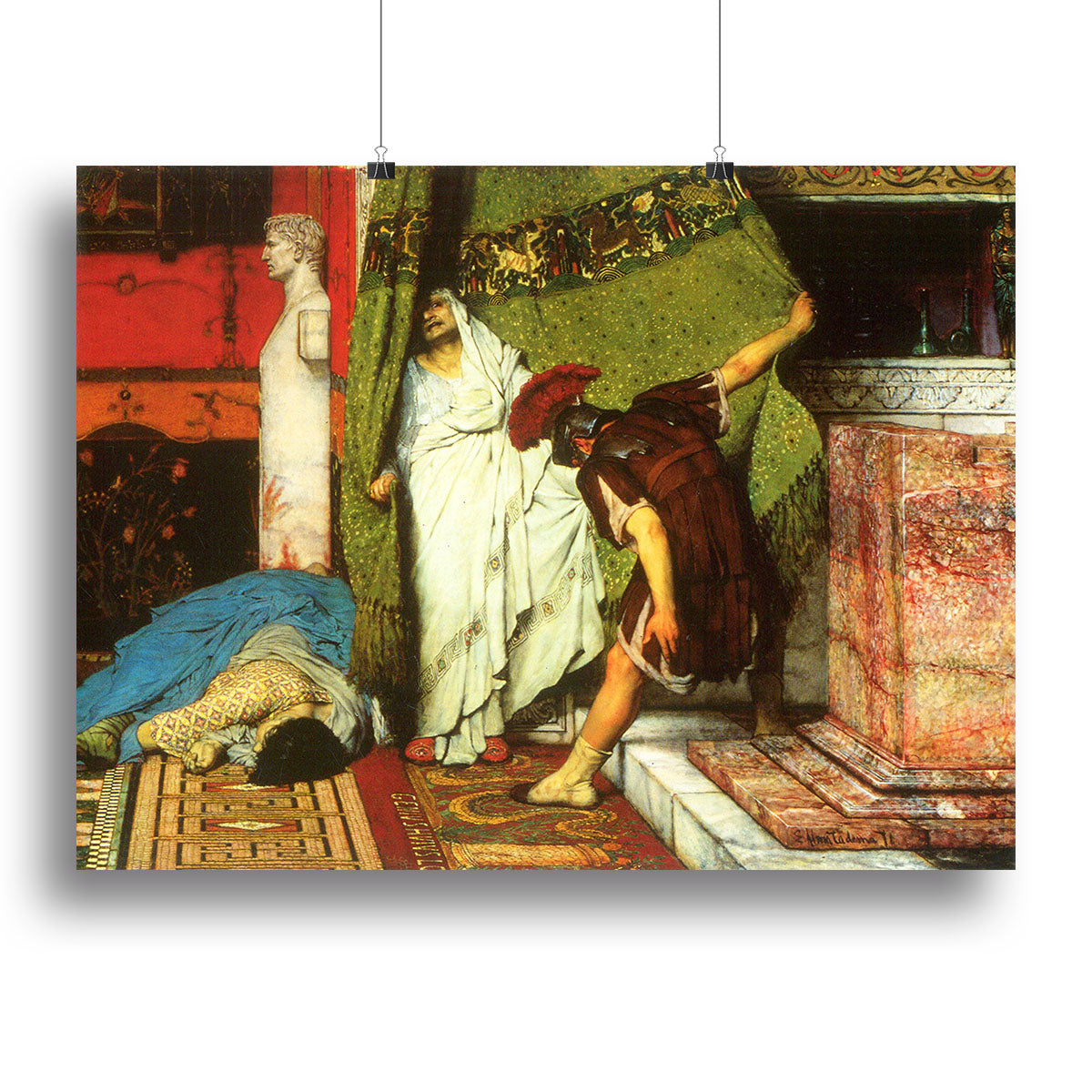 A Roman conqueror detail 2 by Alma Tadema Poster - Unframed