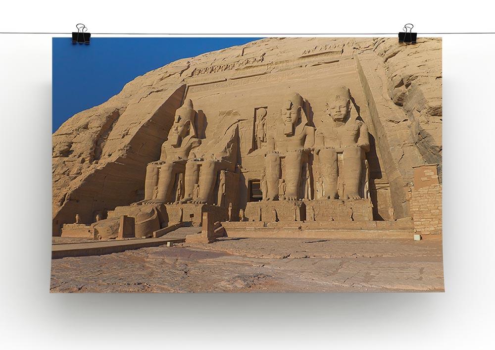 Abu Simbel Temple of King Ramses II Poster - Unframed
