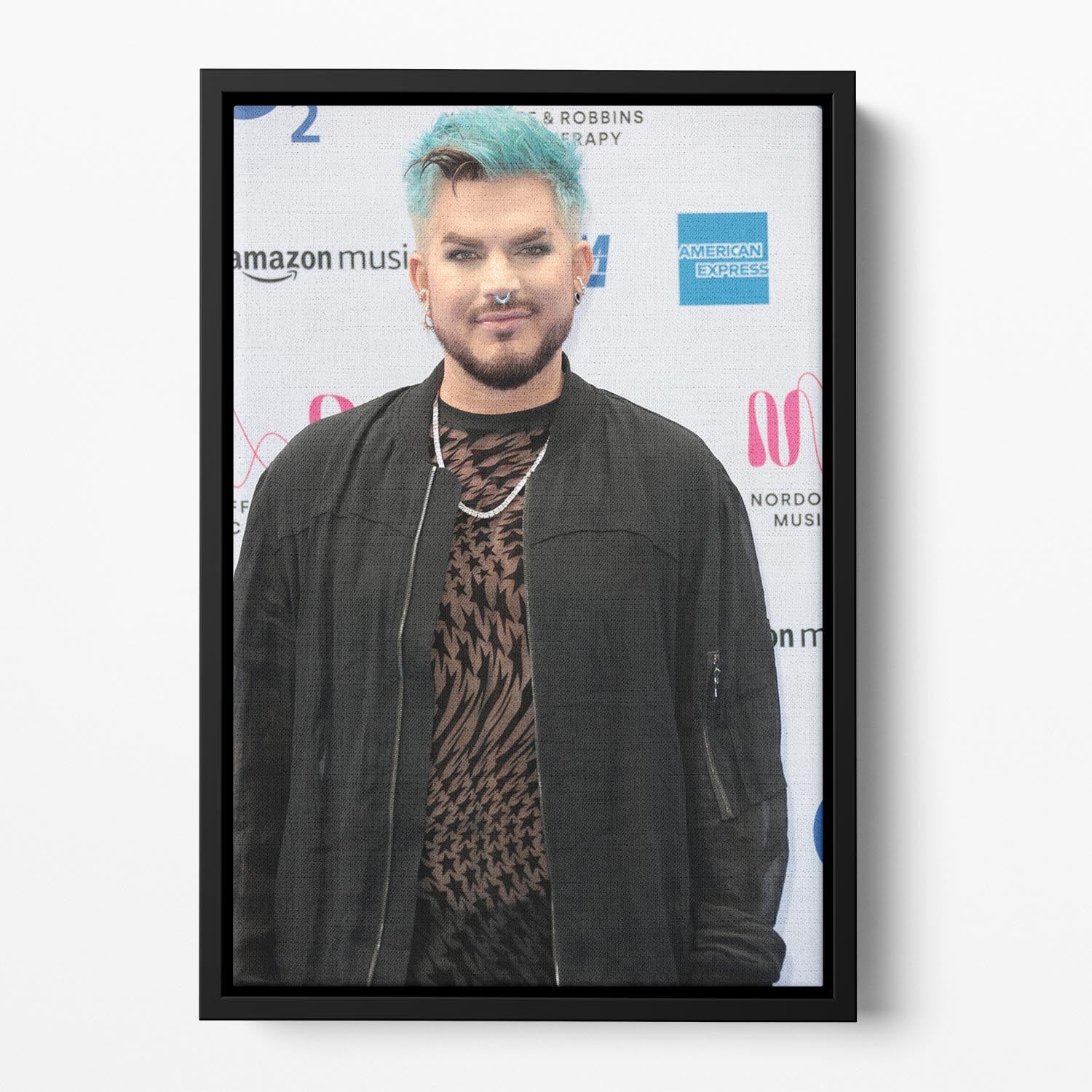 Adam Lambert Floating Framed Canvas - Canvas Art Rocks - 2