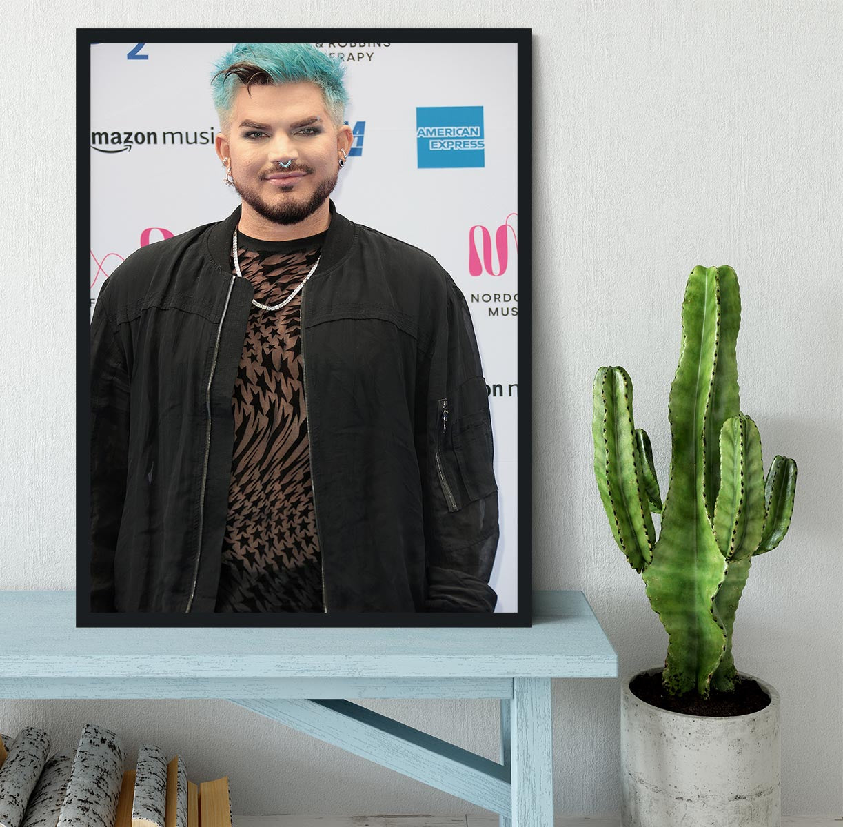 Adam Lambert Framed Print - Canvas Art Rocks - 2