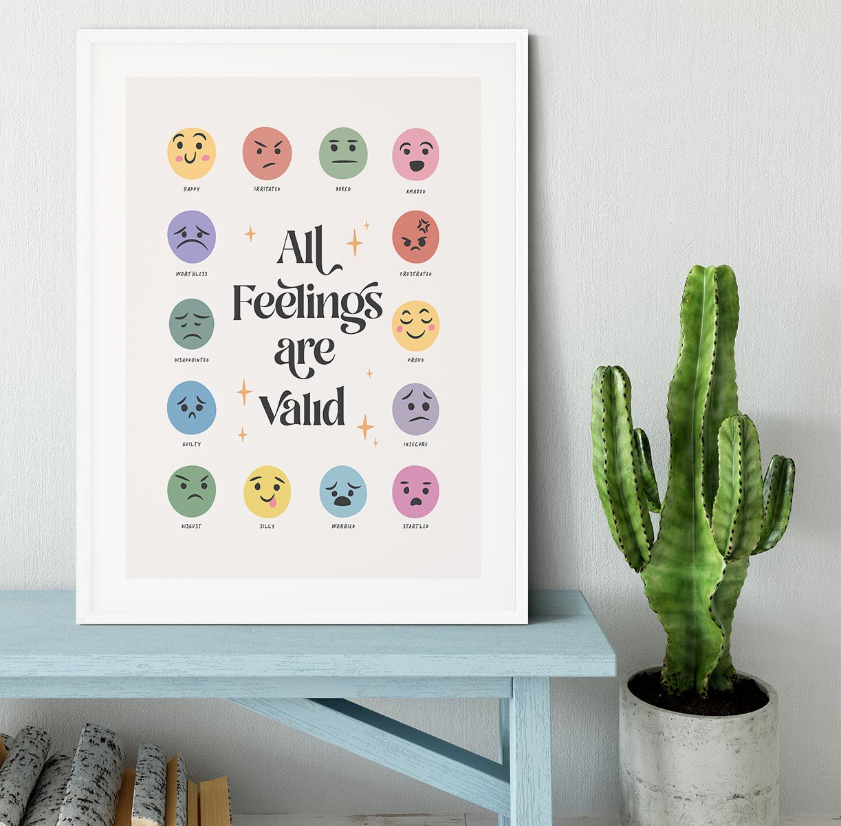 All Feelings Are Valid No2 Framed Print - Canvas Art Rocks - 5