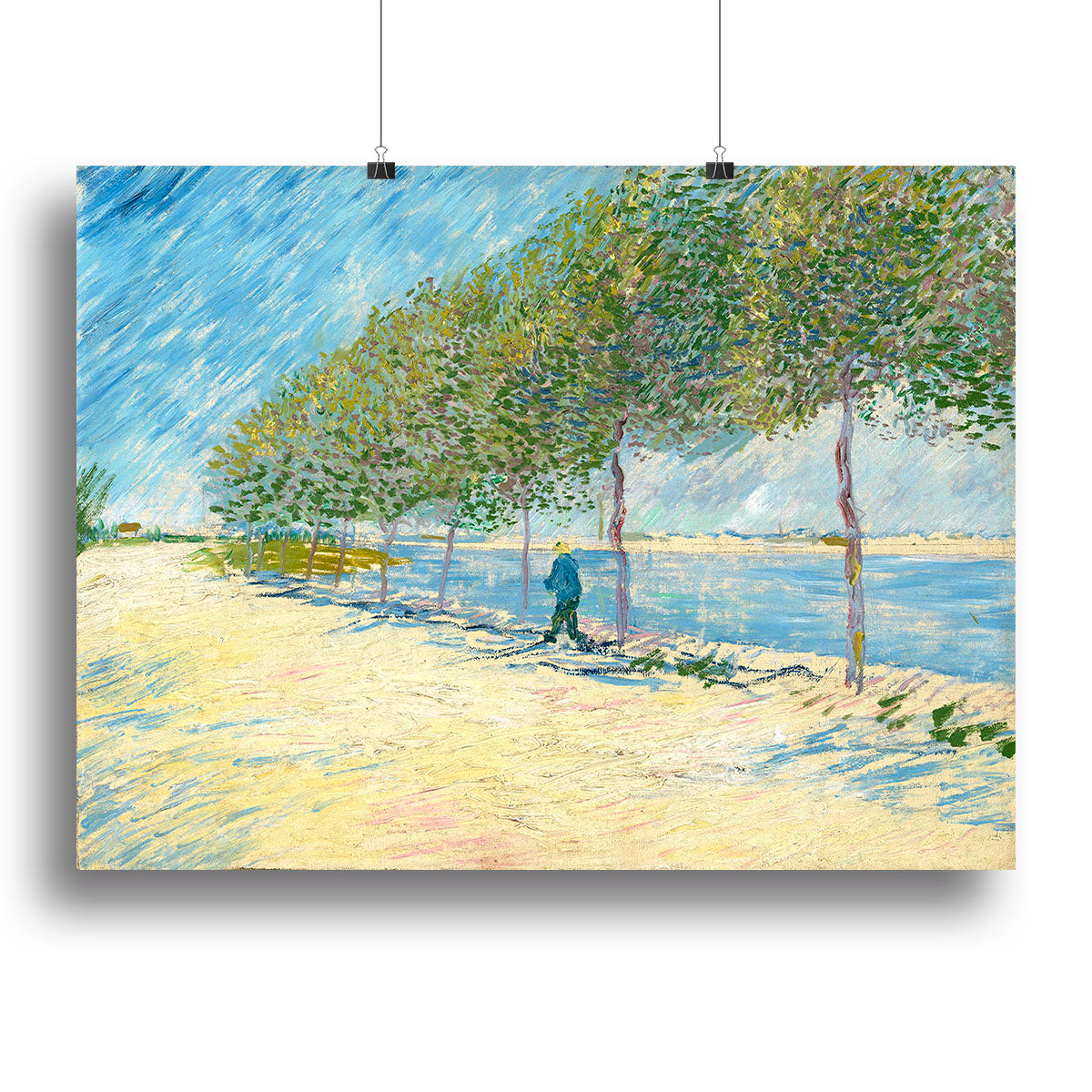 Along the Seine by Van Gogh Poster - Unframed