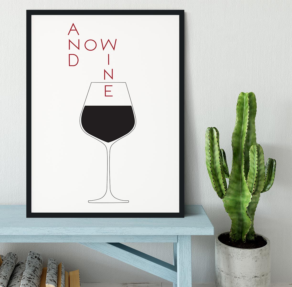 And Now Wine Framed Print - Canvas Art Rocks - 2