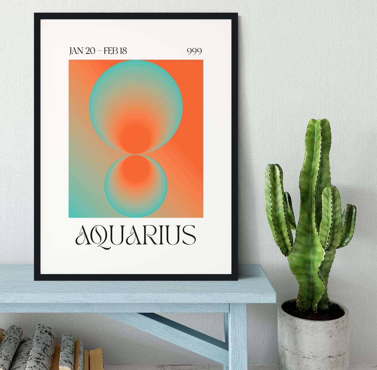 Aquarius Zodiac Insight Poster Framed Print - Canvas Art Rocks - 1