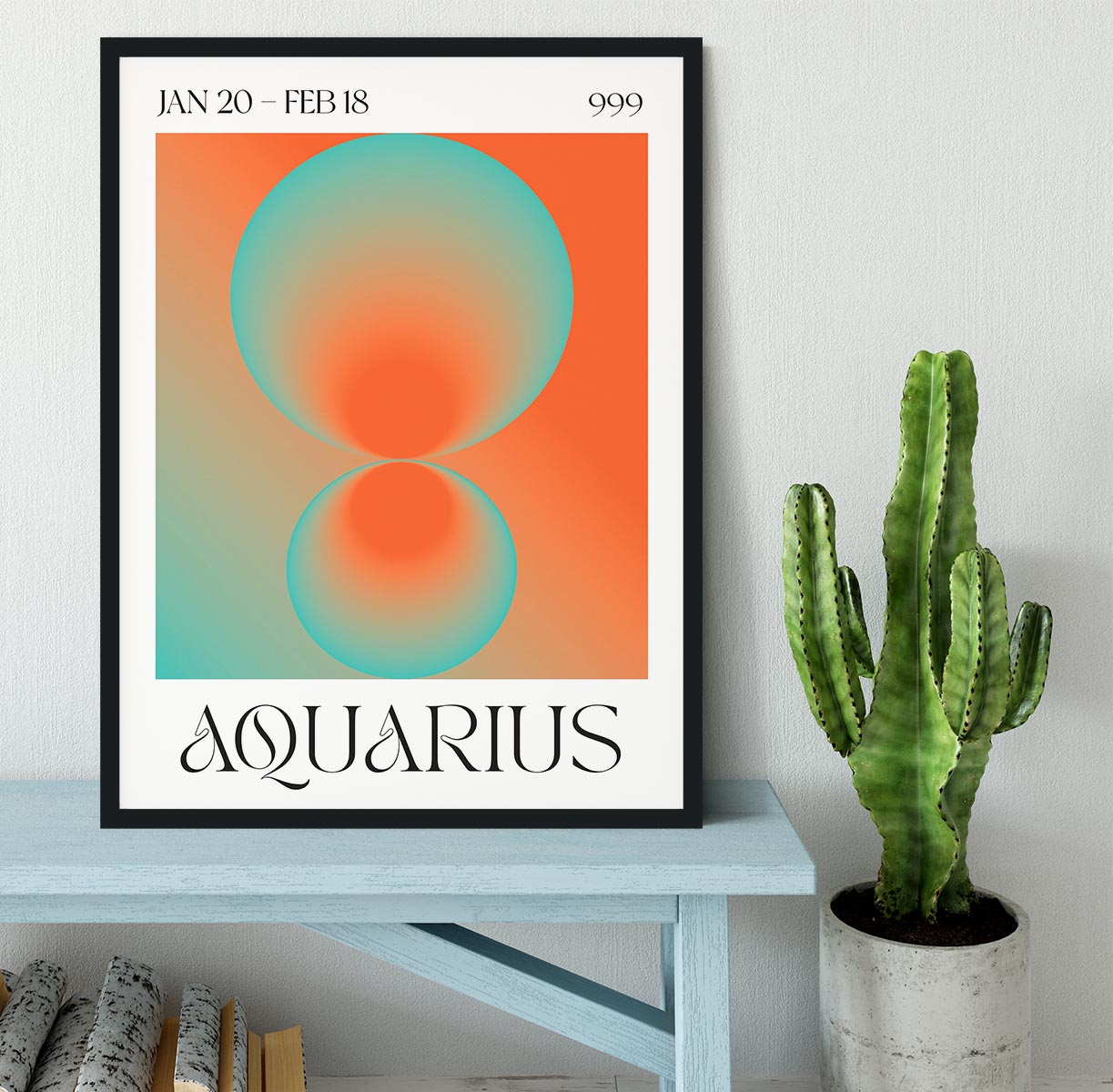 Aquarius Zodiac Insight Poster Framed Print - Canvas Art Rocks - 2