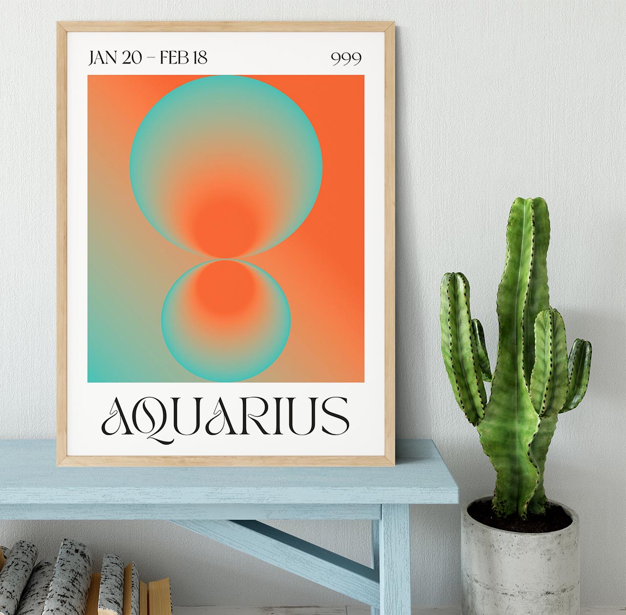 Aquarius Zodiac Insight Poster Framed Print - Canvas Art Rocks - 4