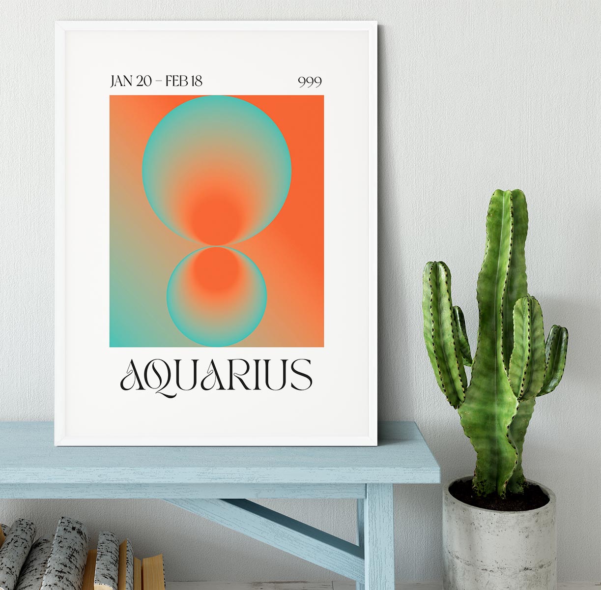 Aquarius Zodiac Insight Poster Framed Print - Canvas Art Rocks - 5